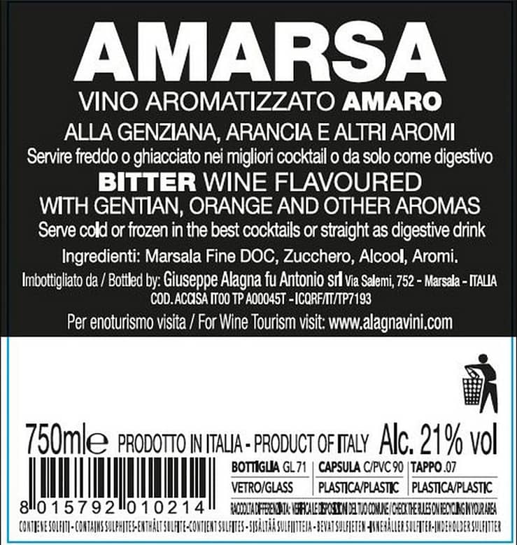 Amaro Amarsa retro